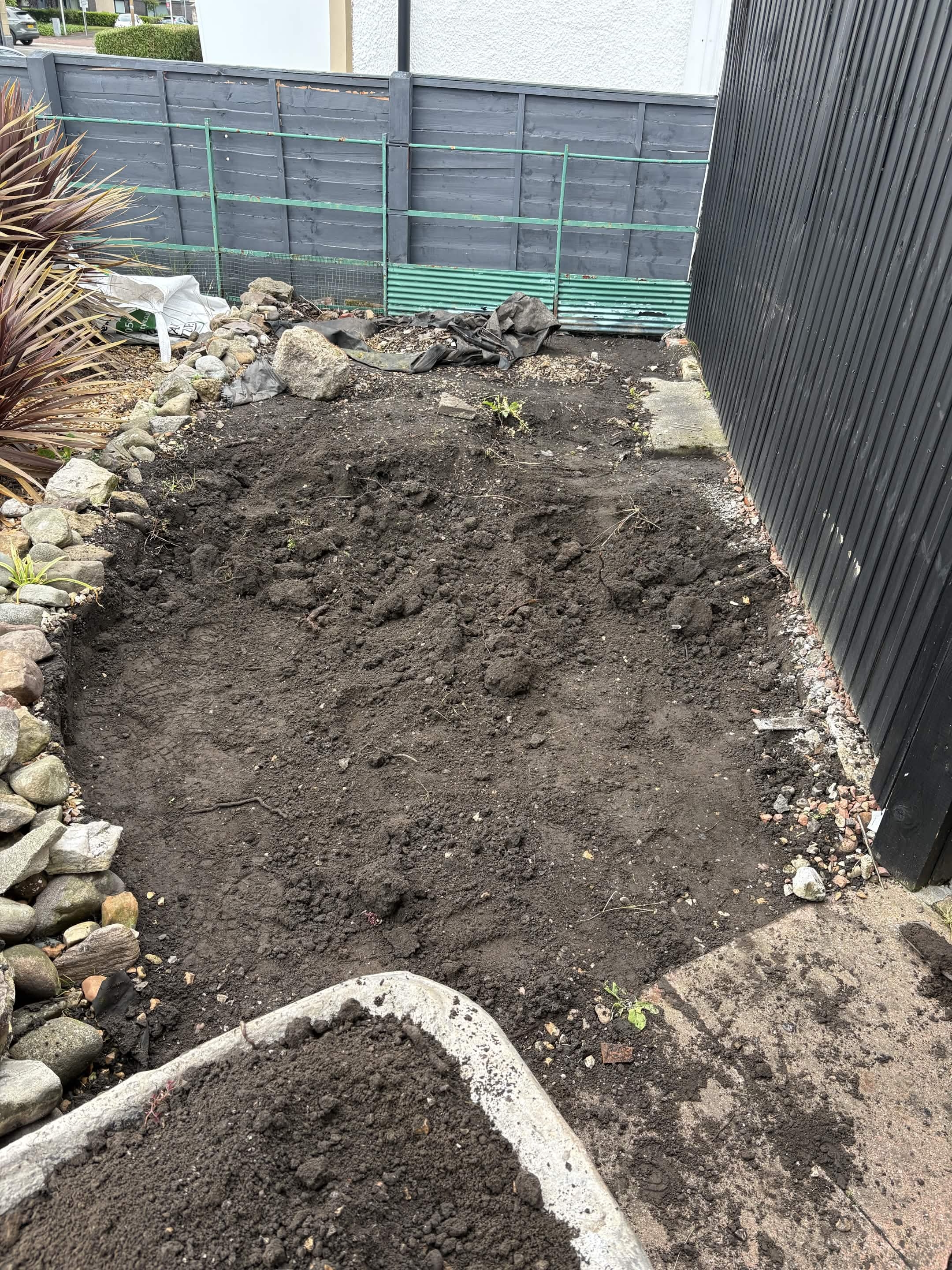 Before floor tiling work